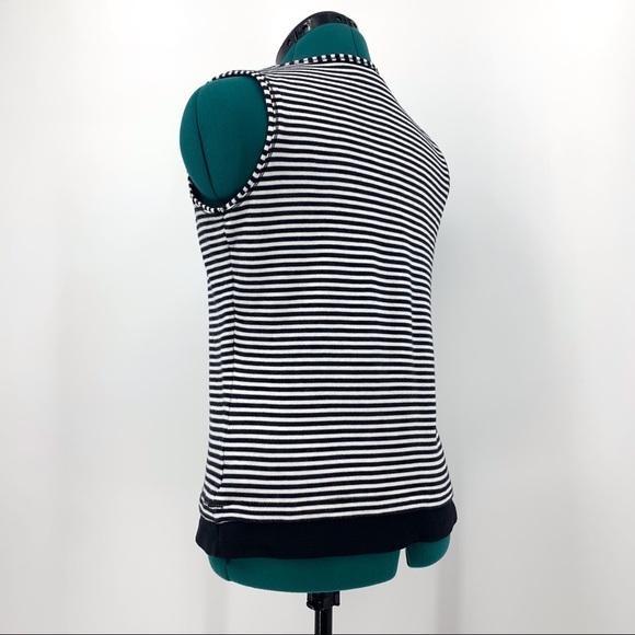 Orly Sport Black and White Layered Look Tank Top S - Picture 6 of 16